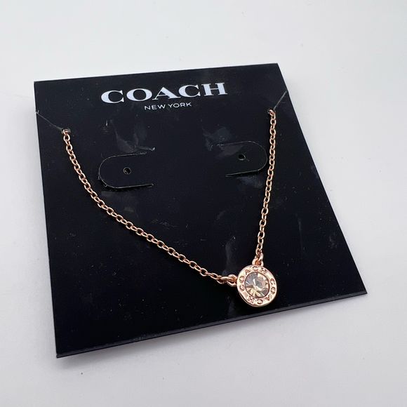 Open circle stone strand necklace Clearance